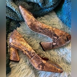 SARTO by Franco Sarto Copper Metallic Graciana Leather Pump square toe